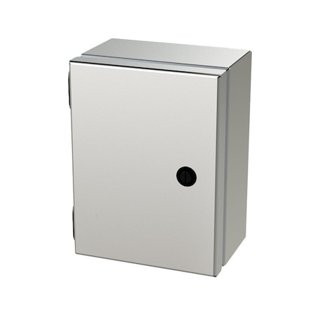 Saginaw Control & Engineering 1/4 Turn Latch Electrical Enclosures, 8 in H, 4 in D, 6 in W, NEMA 3R, 4, 4X, 12, 13 SCE-806ELJSS